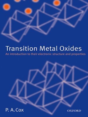 cover image of Transition Metal Oxides